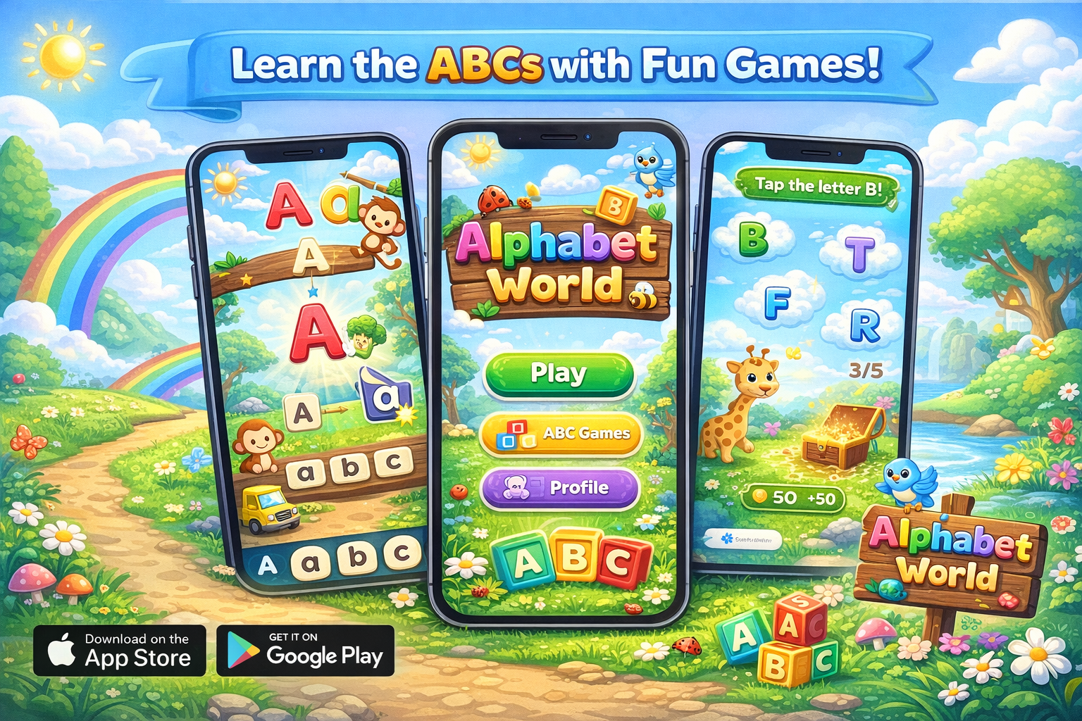 Alphabet World – Kids Learning App (Flutter)